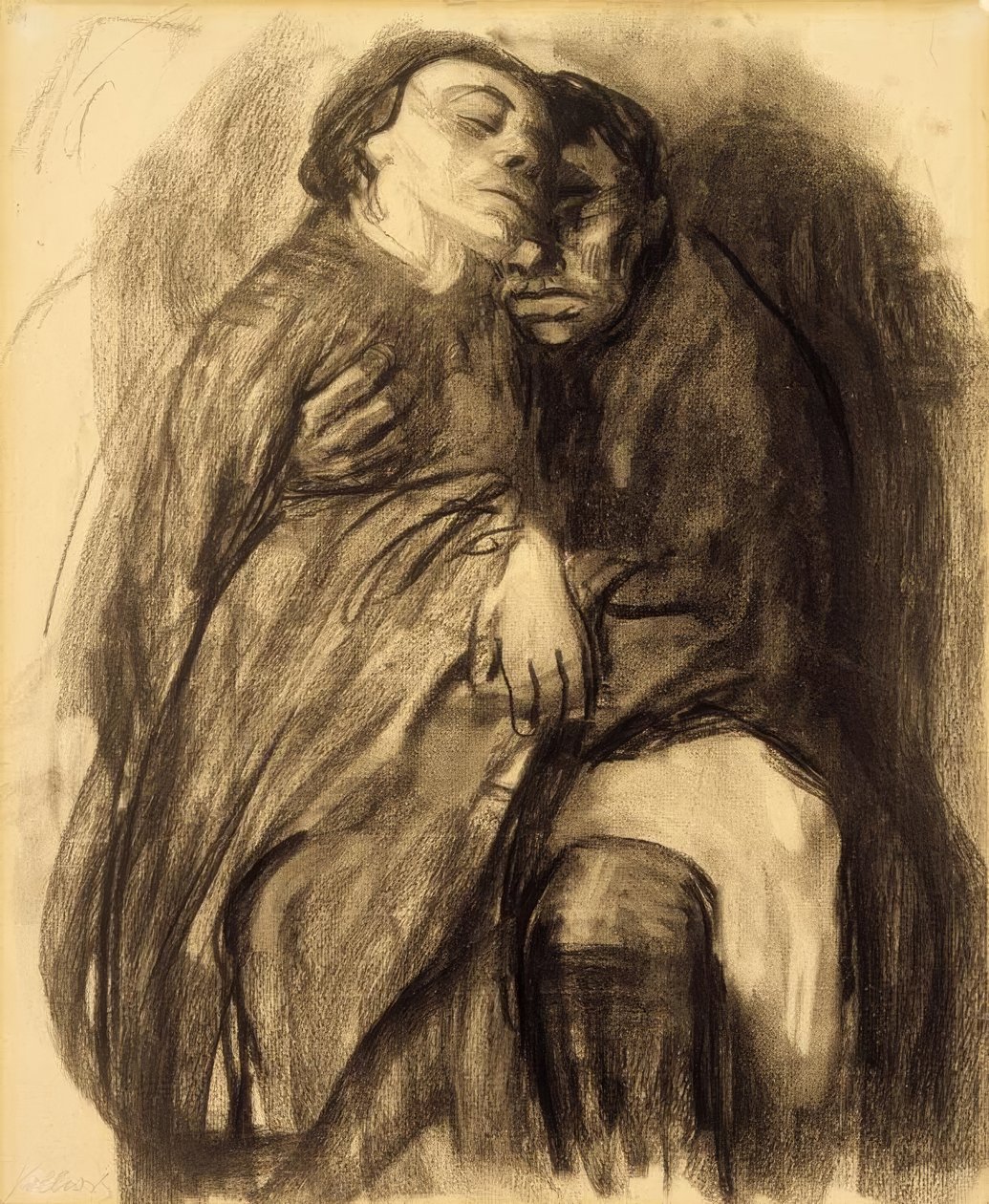 Couple amoureux - Käthe Kollwitz