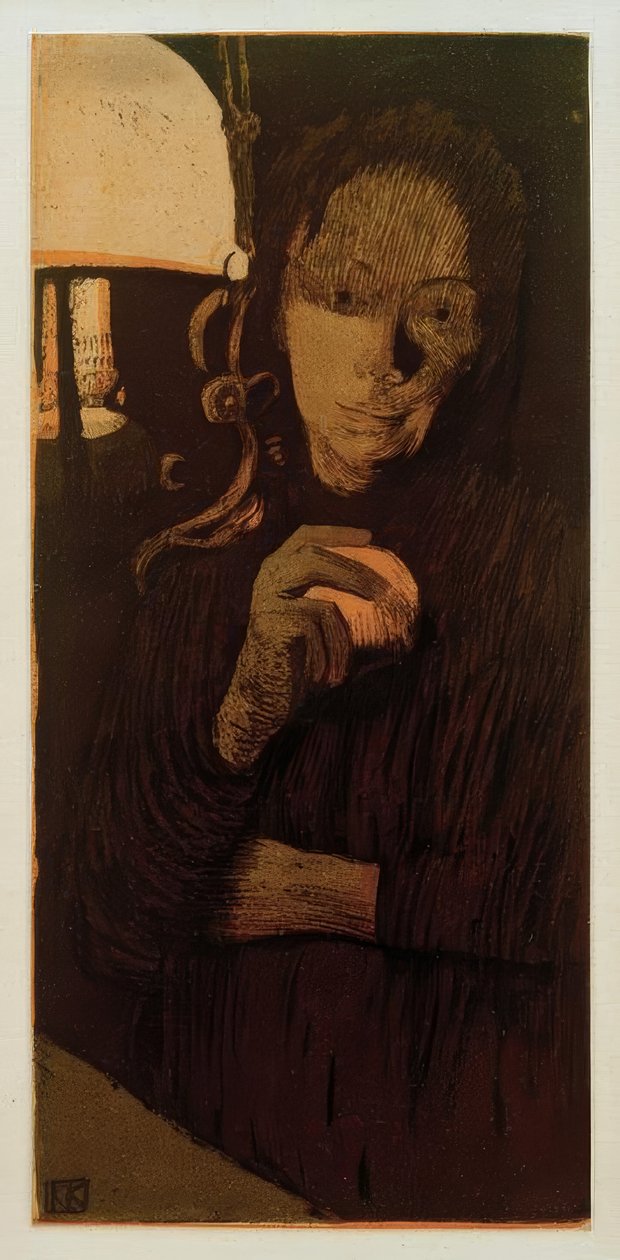 Femme avec une orange / 1901 - Käthe Kollwitz