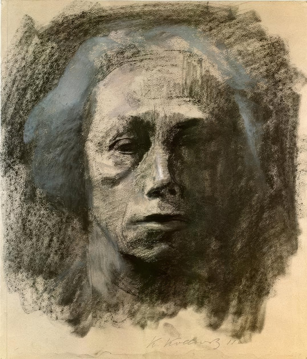 Autoportrait en face - Käthe Kollwitz