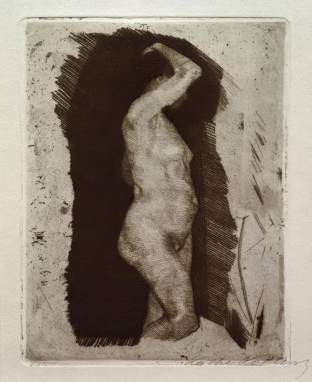 Nu féminin debout - Käthe Kollwitz