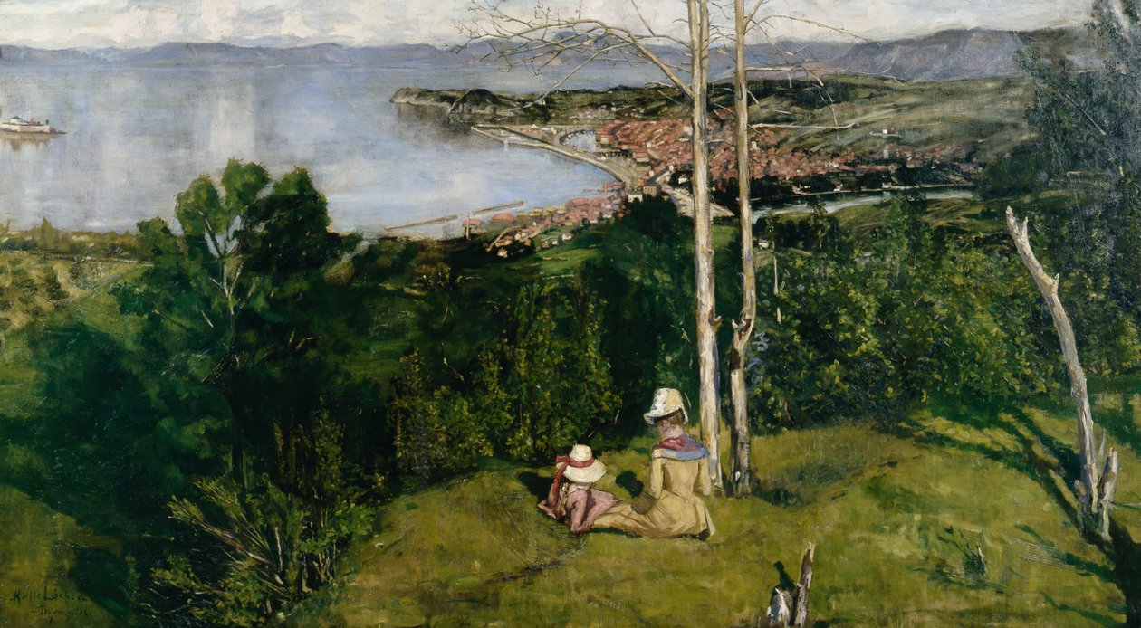 Vue sur Trondheim - Kalle (1865 93) Lochen