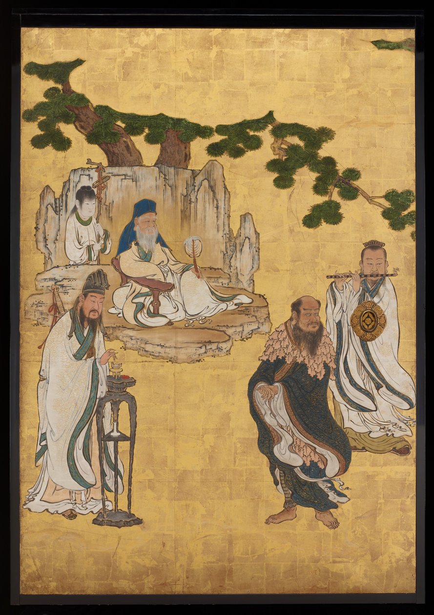Immortels taoïstes, c.1647 - Kano Sansetsu