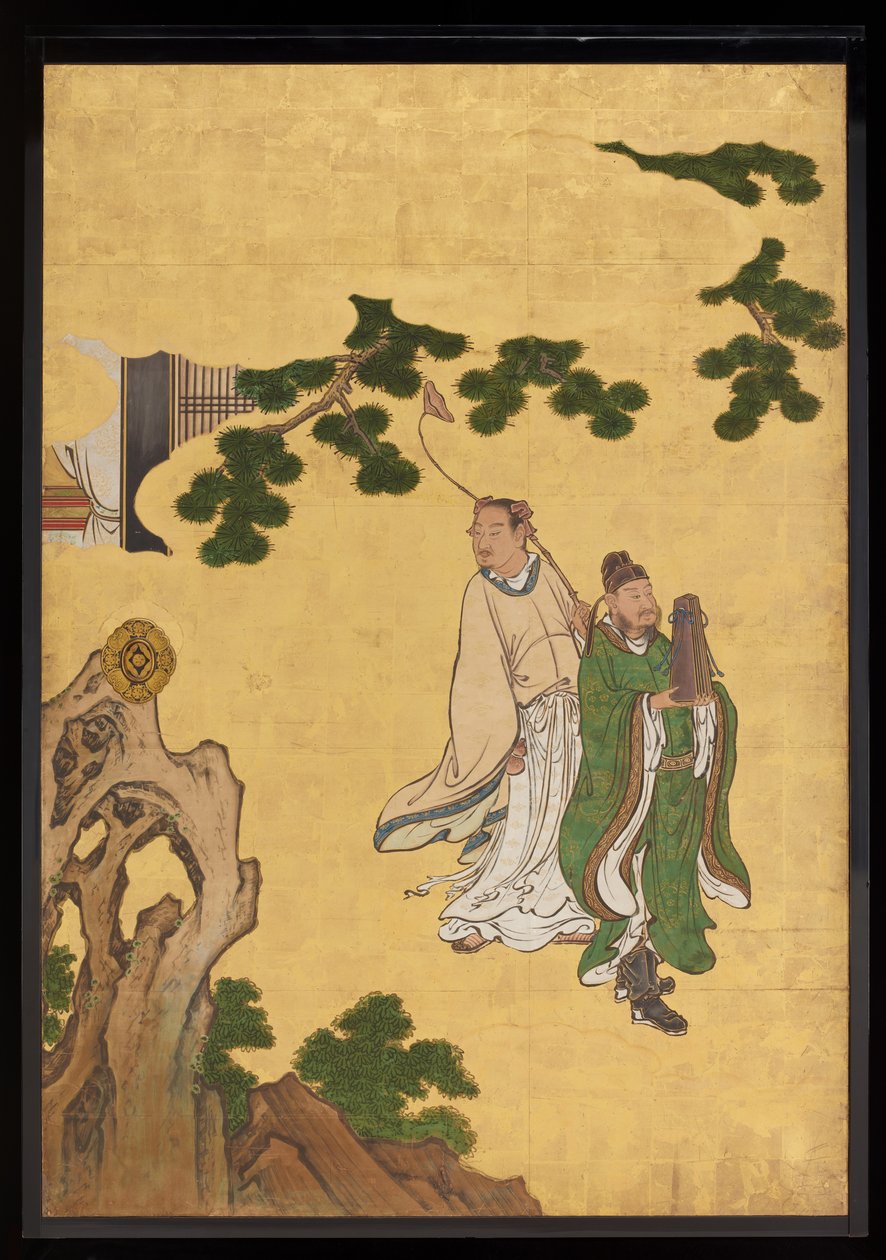Immortels taoïstes, c.1647 - Kano Sansetsu
