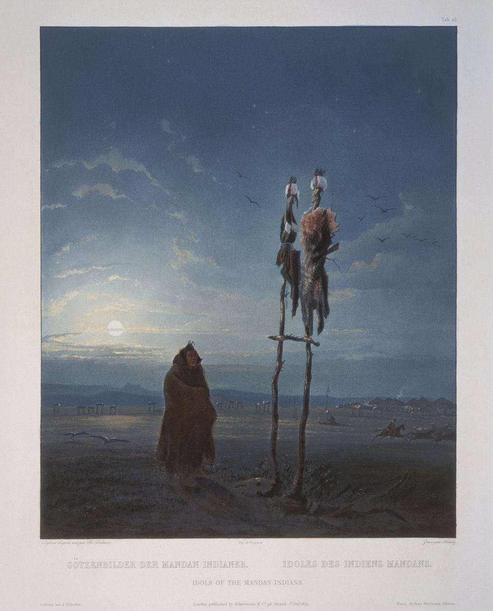 Idoles des Indiens Mandan - Karl Bodmer