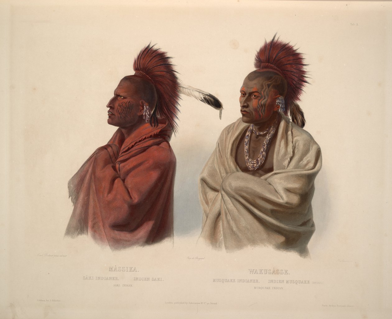 Indien Saki et Indien Musquake - Karl Bodmer