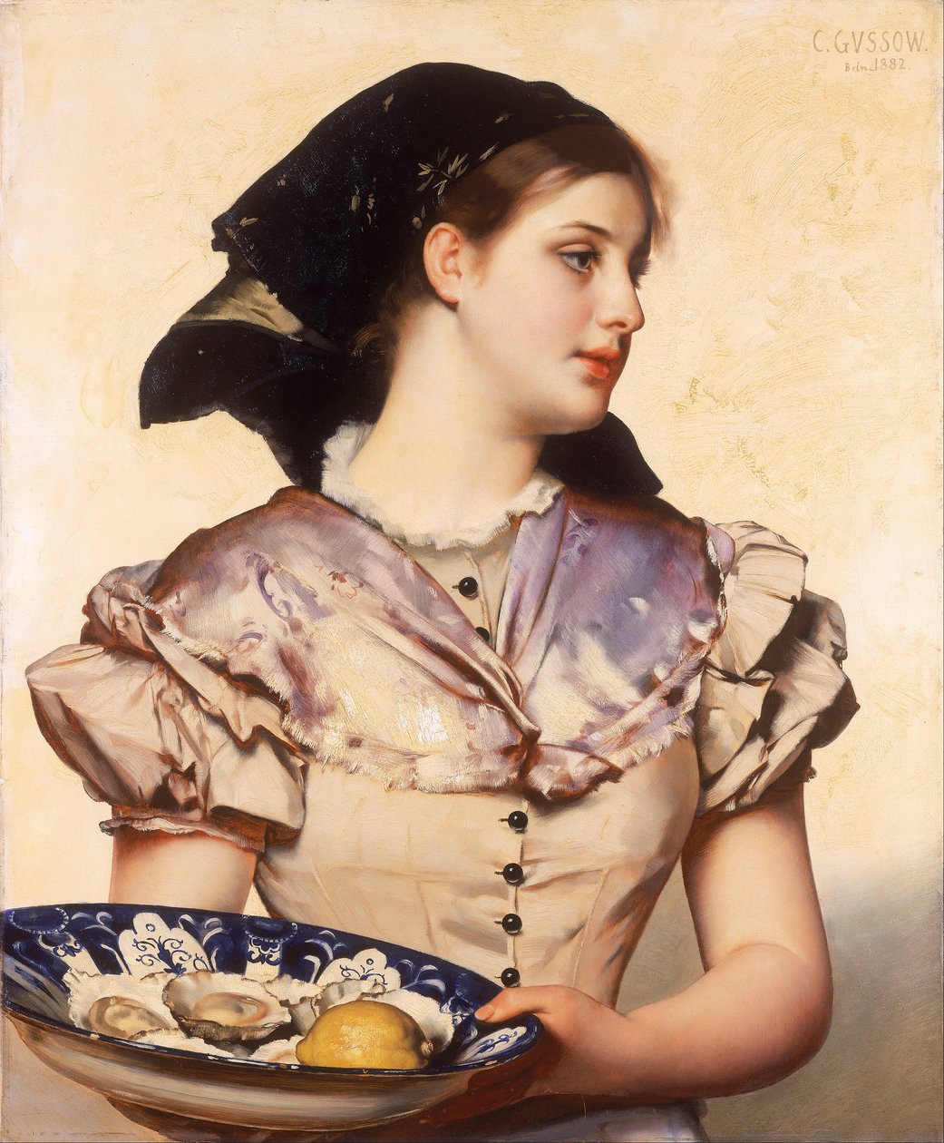 La fille aux huîtres - Karl Gussow