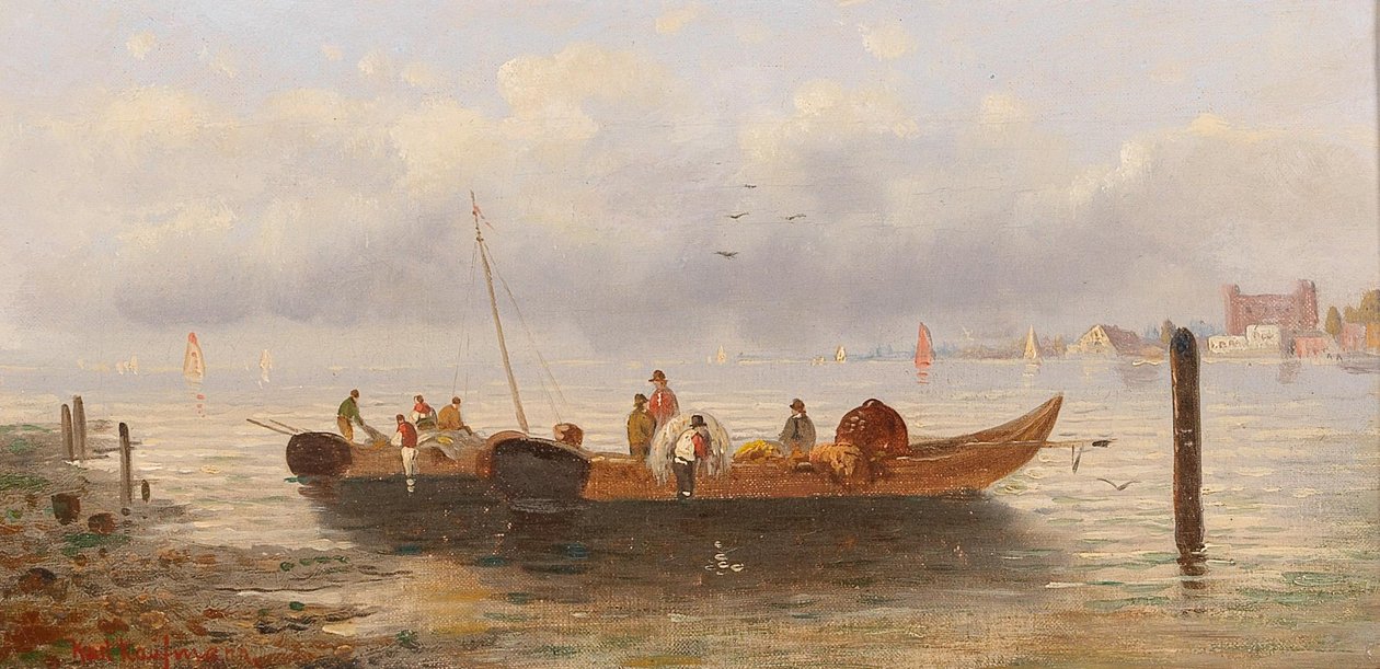 Pêcheurs sur la côte - Karl Kaufmann
