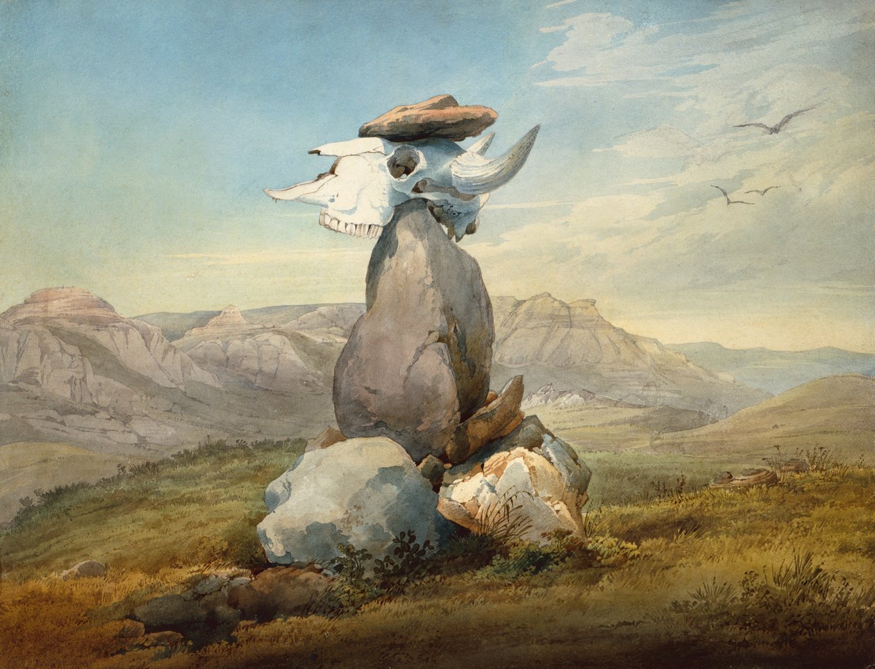 Signe de médecine Assinboin - Karl Bodmer