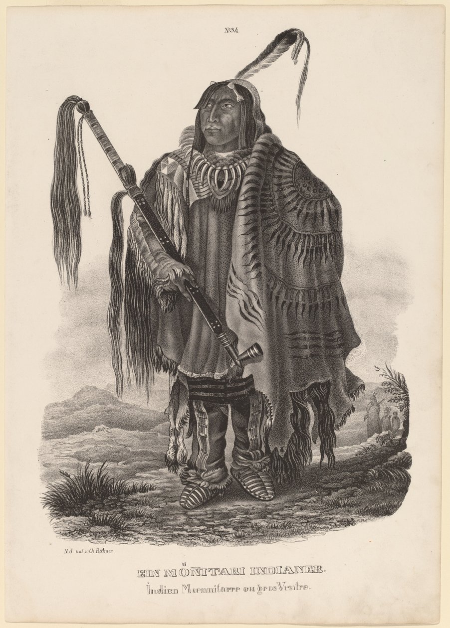 Un Indien Monitari - Karl Bodmer