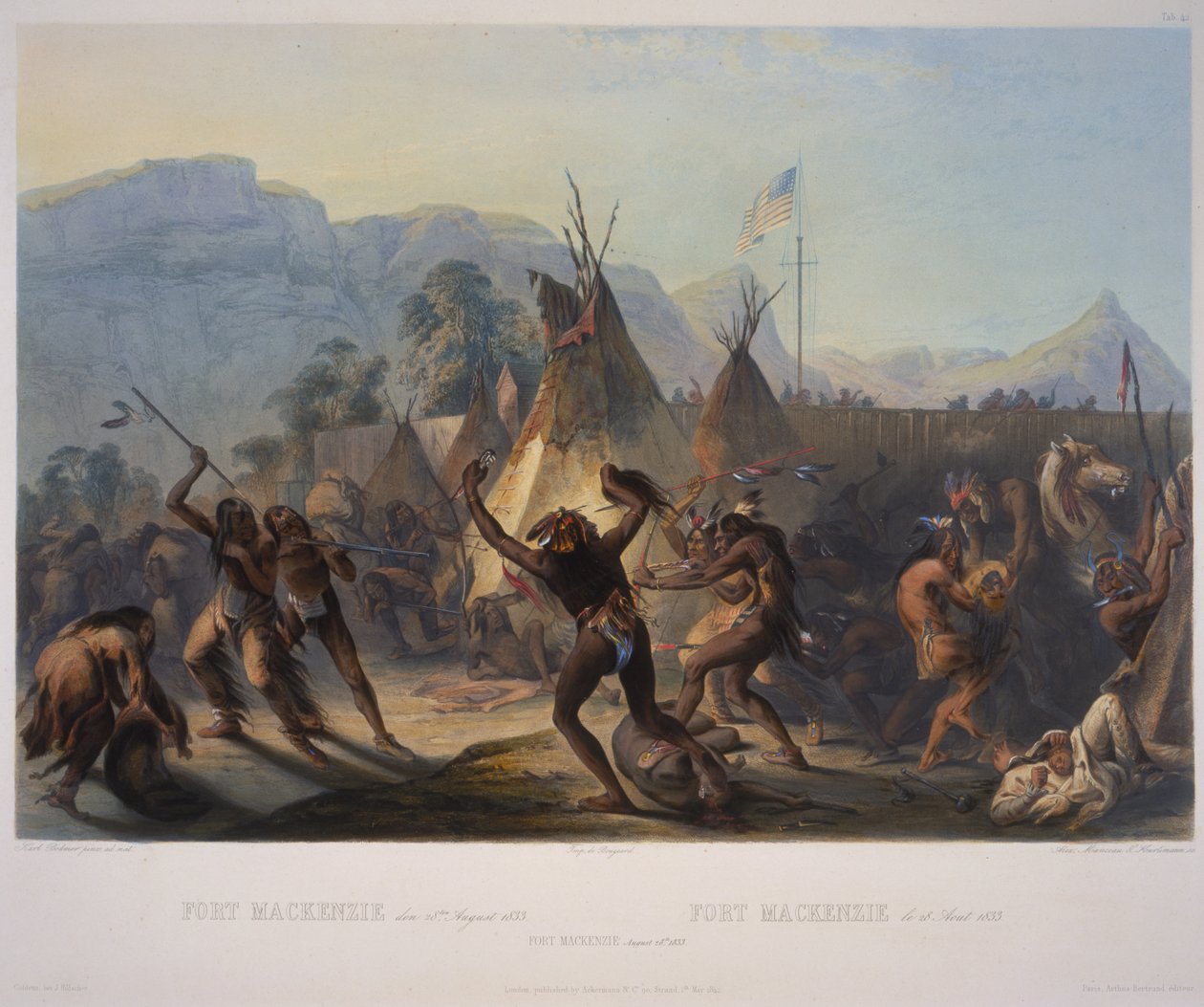 Fort McKenzie (28 août 1833) - Karl Bodmer