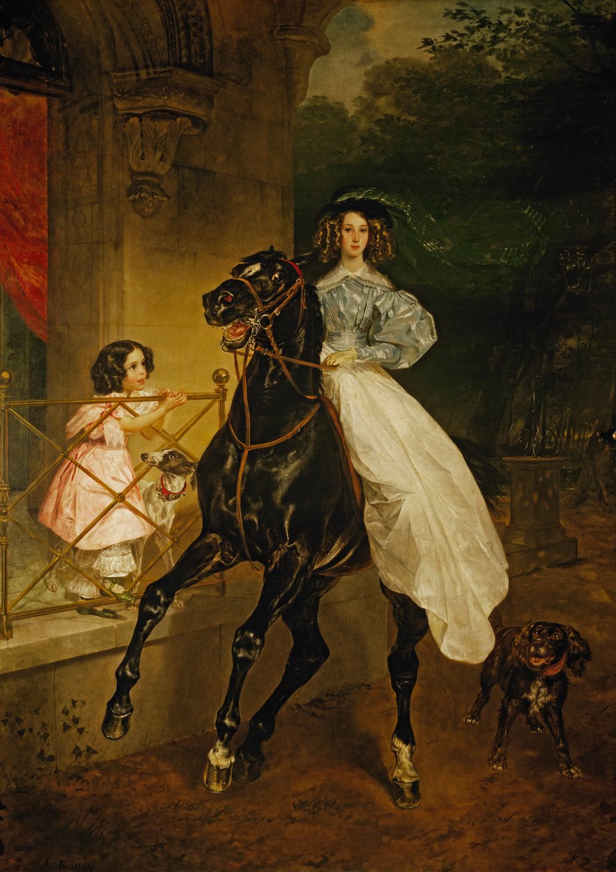 Russe : "A Rider" A Rider - Karl Bryullov