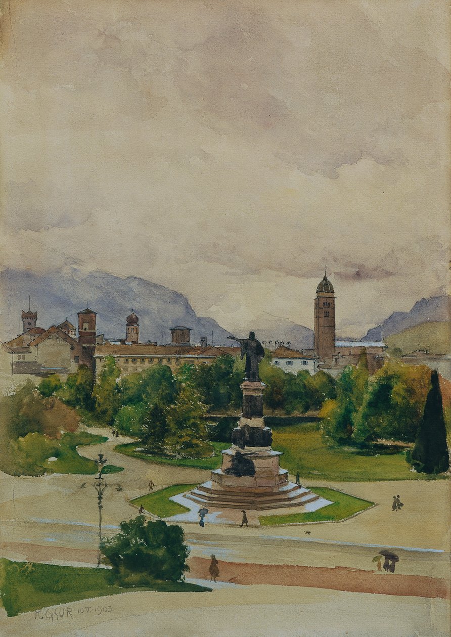 Place Dante à Trente - Karl Friedrich Gsur