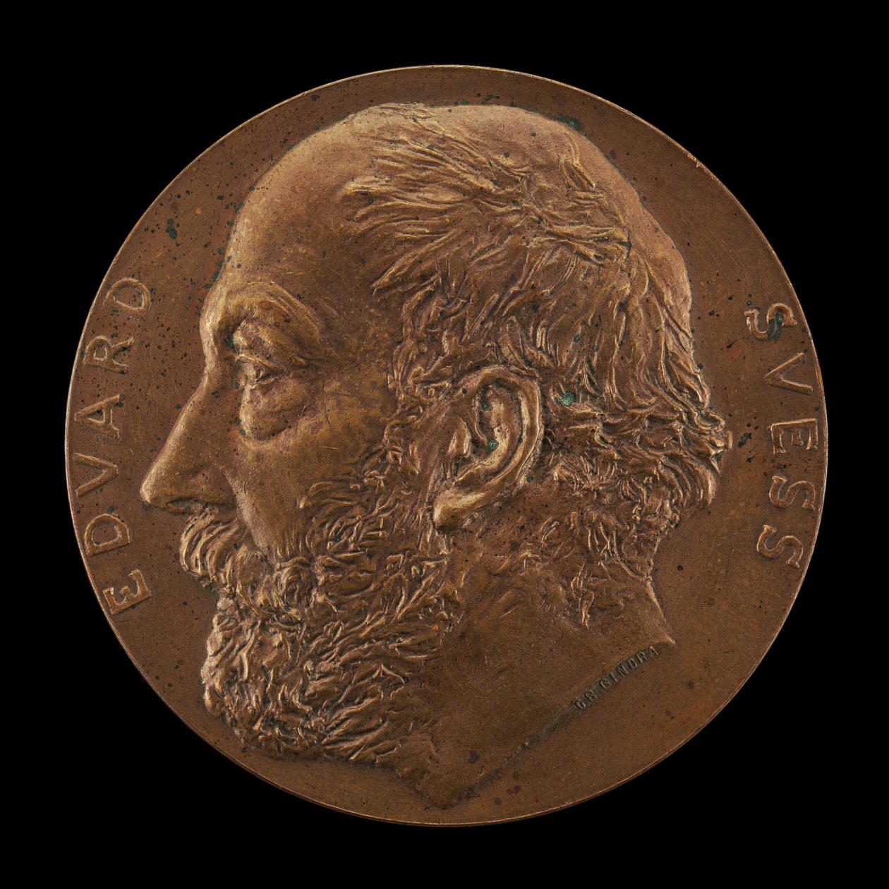 Eduard Suess, 1831-1914, Géologue [avers], 1897 - Karl Gindra