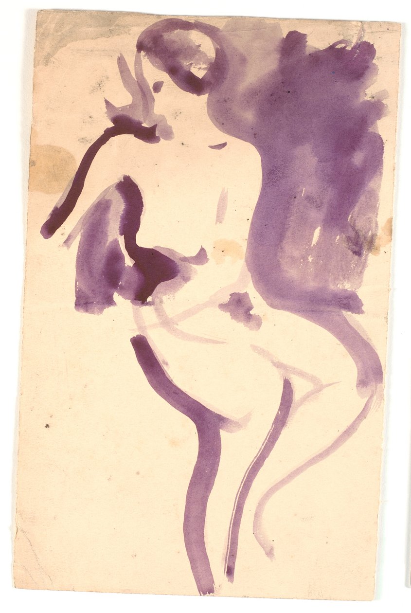 Modèle féminin nu, assis - Karl Isakson