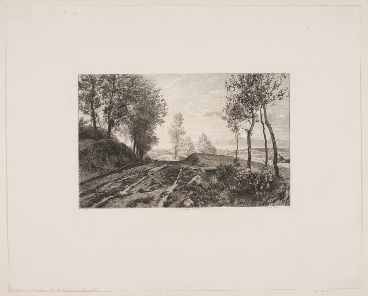 Danois : Paysage avec route - Karl Jensen