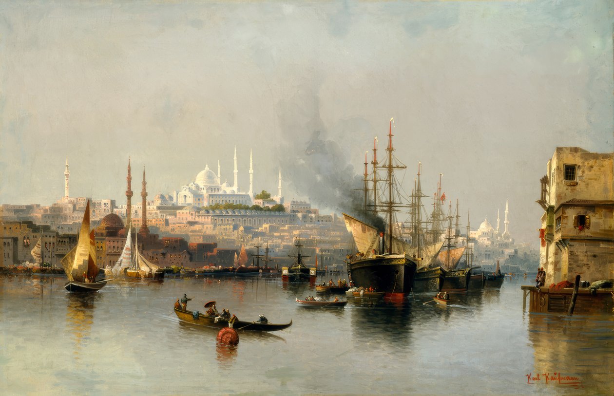 Vue de Constantinople depuis la Corne d