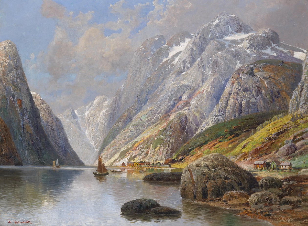 Paysage de fjord - Karl Kaufmann