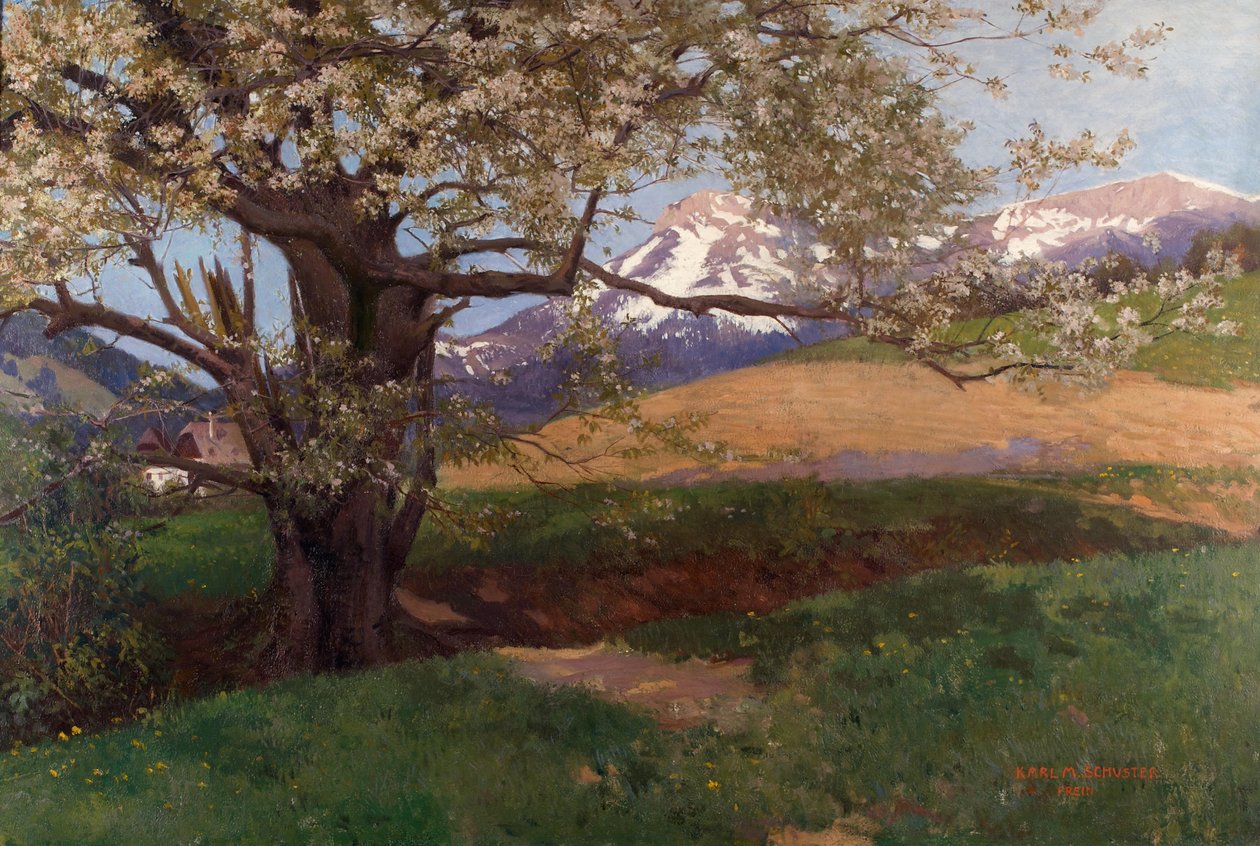 Cerisier en fleurs - Karl Maria Schuster