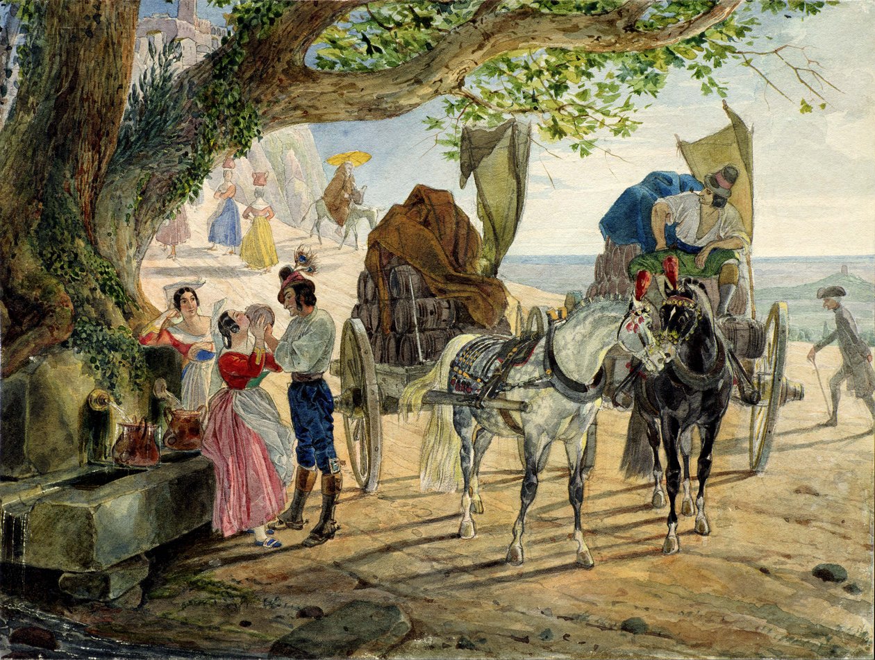 Fête à Albano - Karl Pavlovich Bryullov