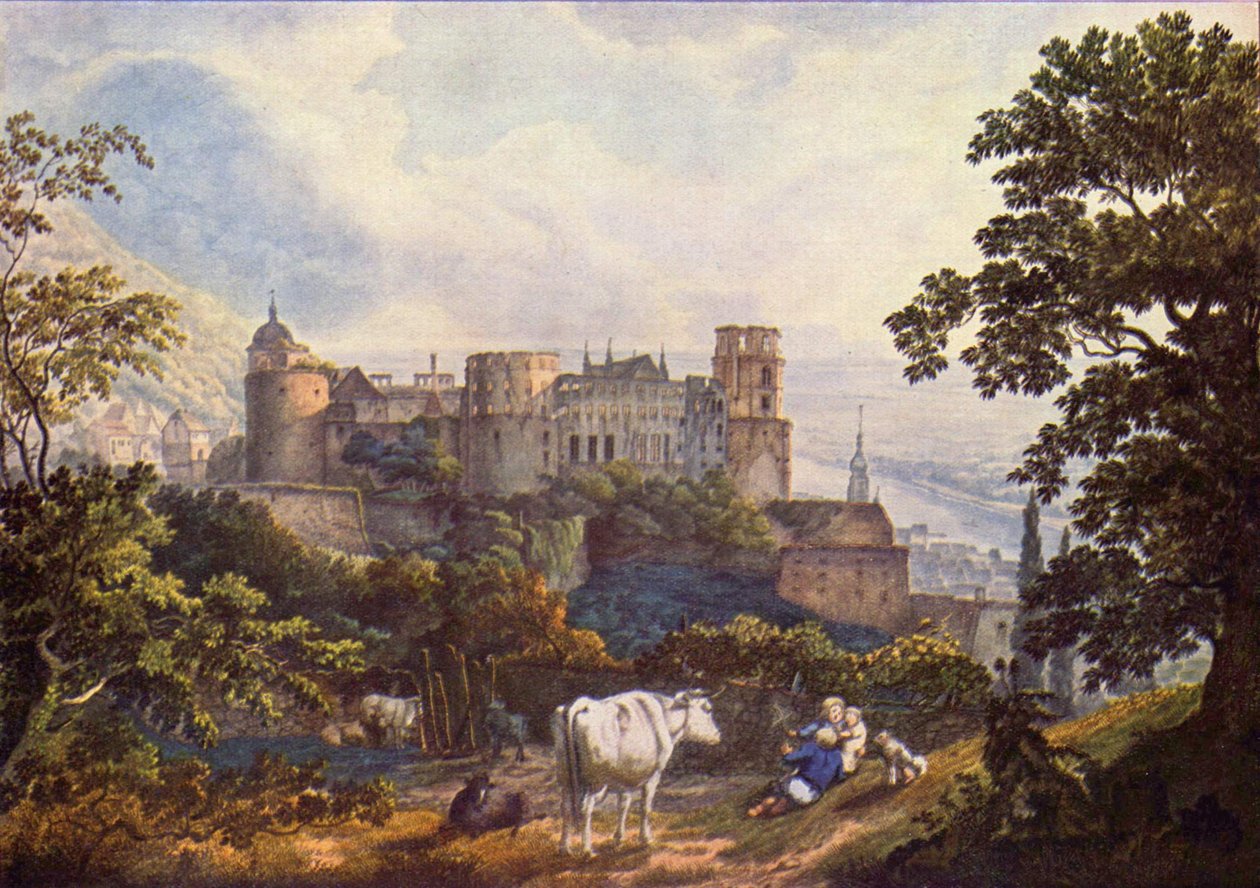 French : Le château de Heidelberg Heidelberg Castle - Karl Philipp Fohr