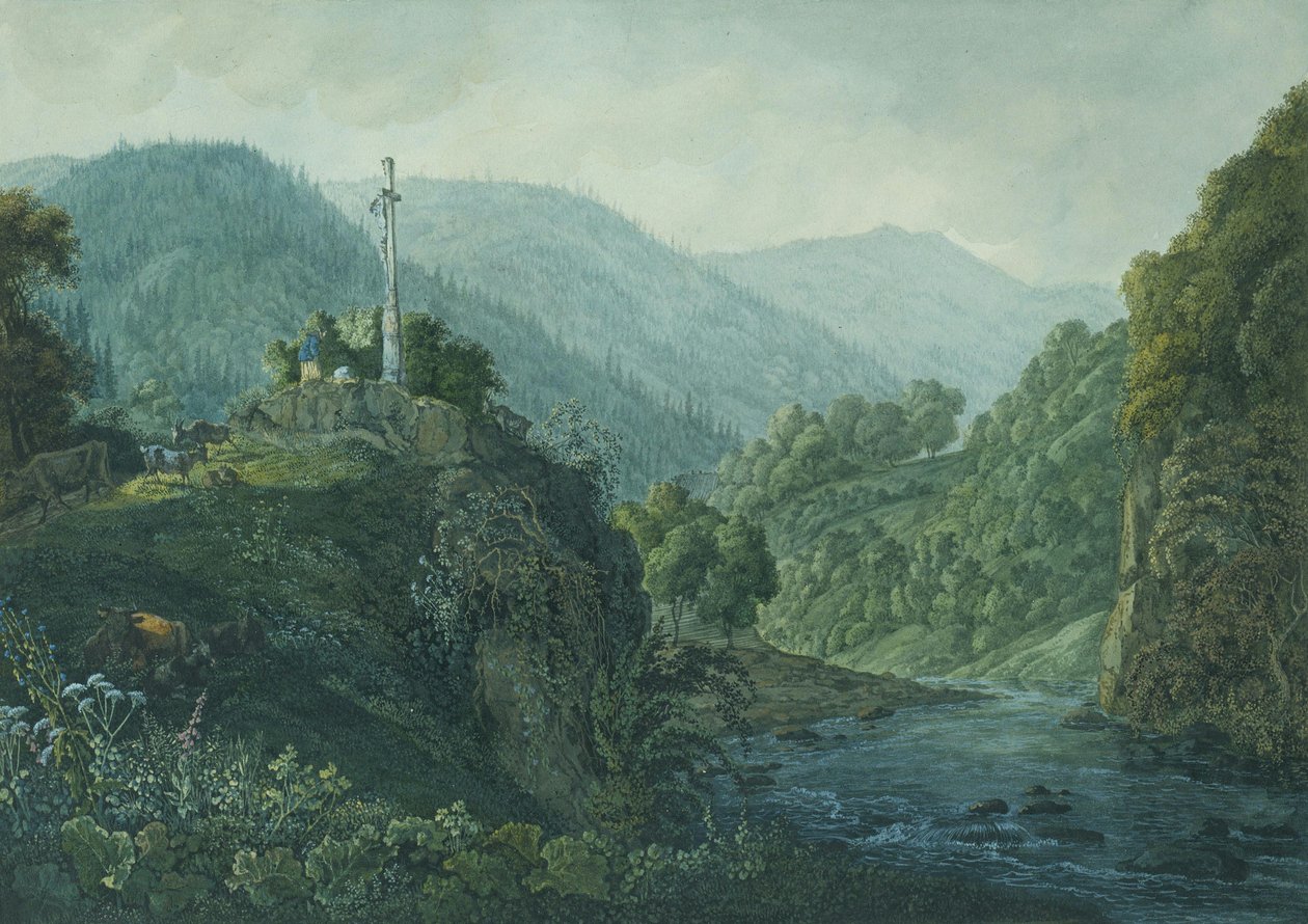 French : Le tableau de la croix près de Weißenbach - Karl Philipp Fohr