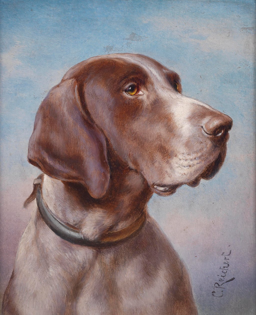 Portrait de chien - Karl Reichert