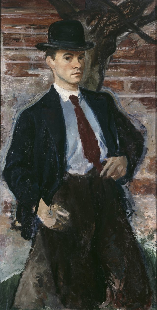 Autoportrait avec chapeau - Karl Weinmair