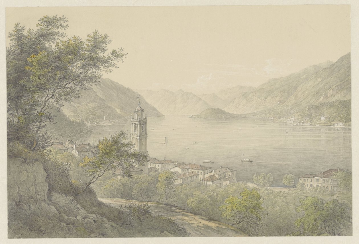 Bellagio, au lac de Côme - Karoly Lajos Libay