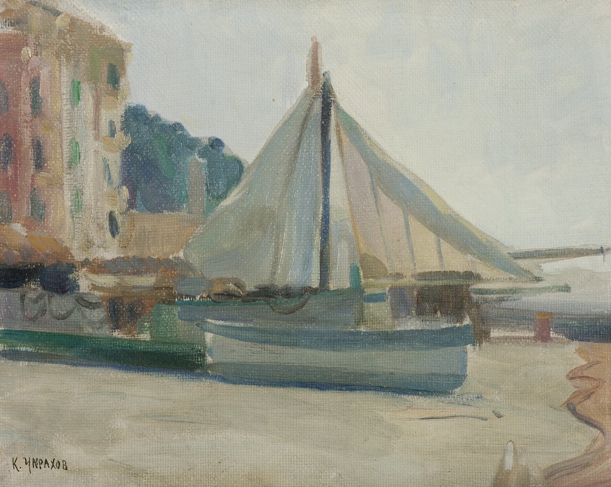 Bateau avec voile - Karpo Tchirakhoff