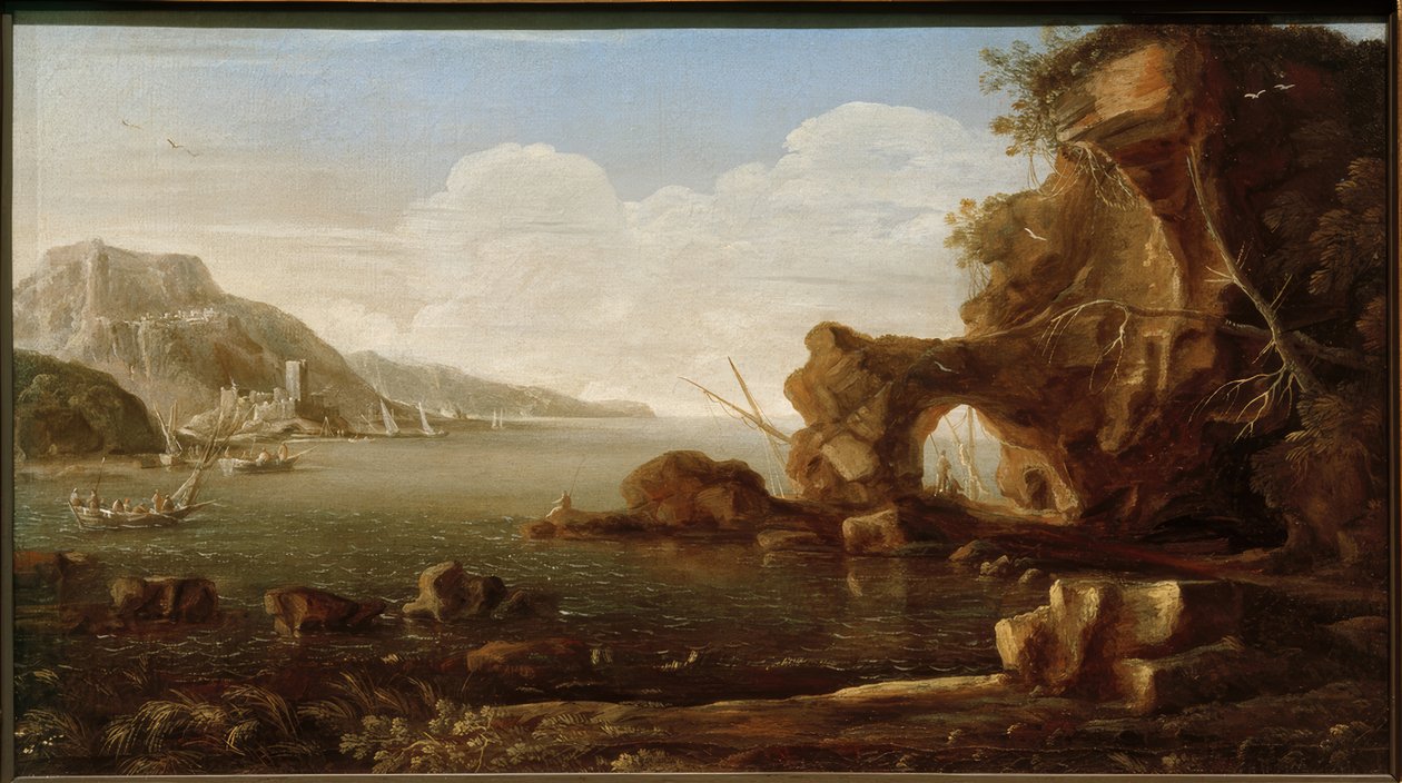 Scène côtière méditerranéenne - Kaspar van Eyck