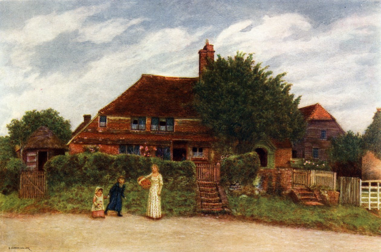 Cottages par Kate Greenaway - Kate Greenaway