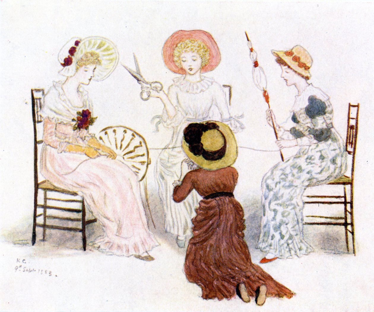 Kate Greenaway devant les Parques - Kate Greenaway