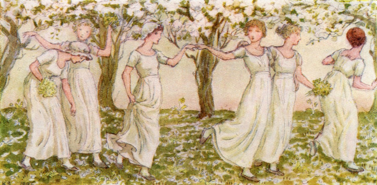 La danse de mai par Kate Greenaway - Kate Greenaway