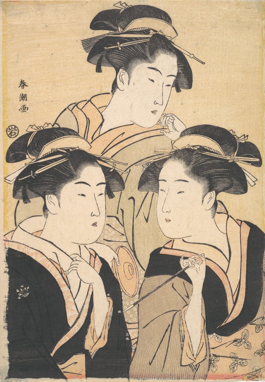 Trois Beautés, fin du 18e siècle - Katsukawa Shuncho