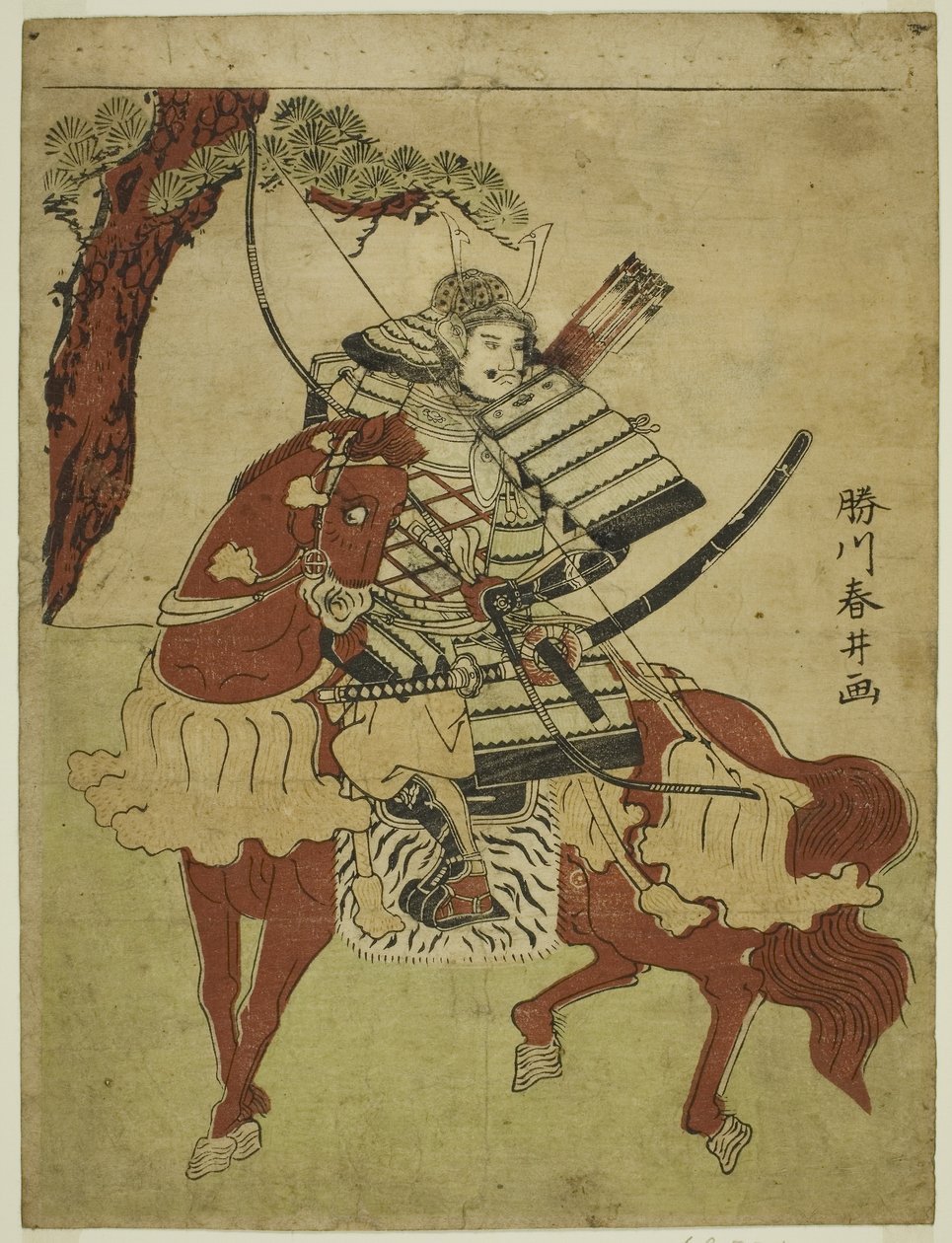 Guerrier à cheval - Katsukawa Shunsei