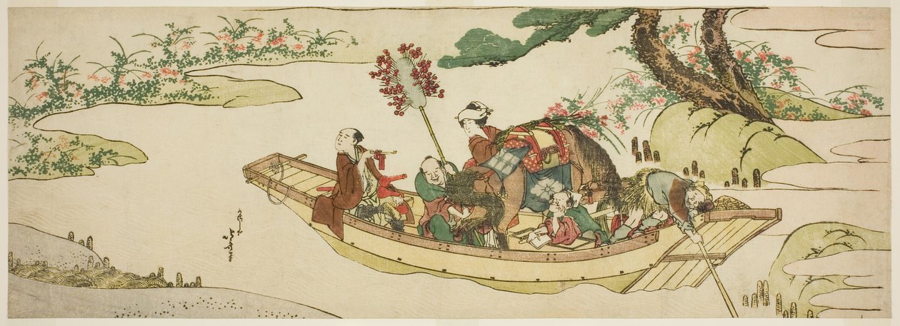 Bateau de ferry - Katsushika Hokusai