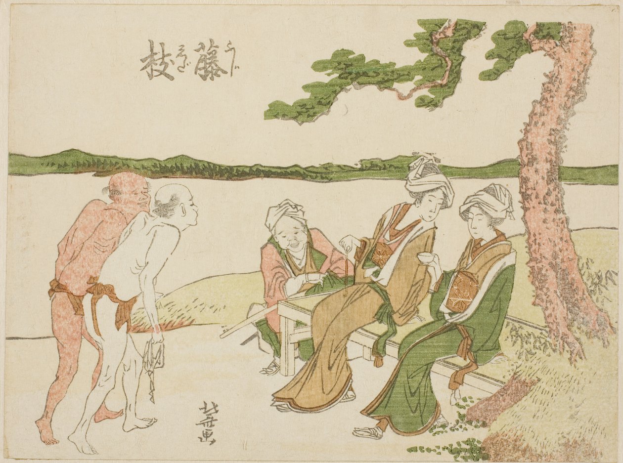 Station de Fujieda sur le Tokaido - Katsushika Hokusai
