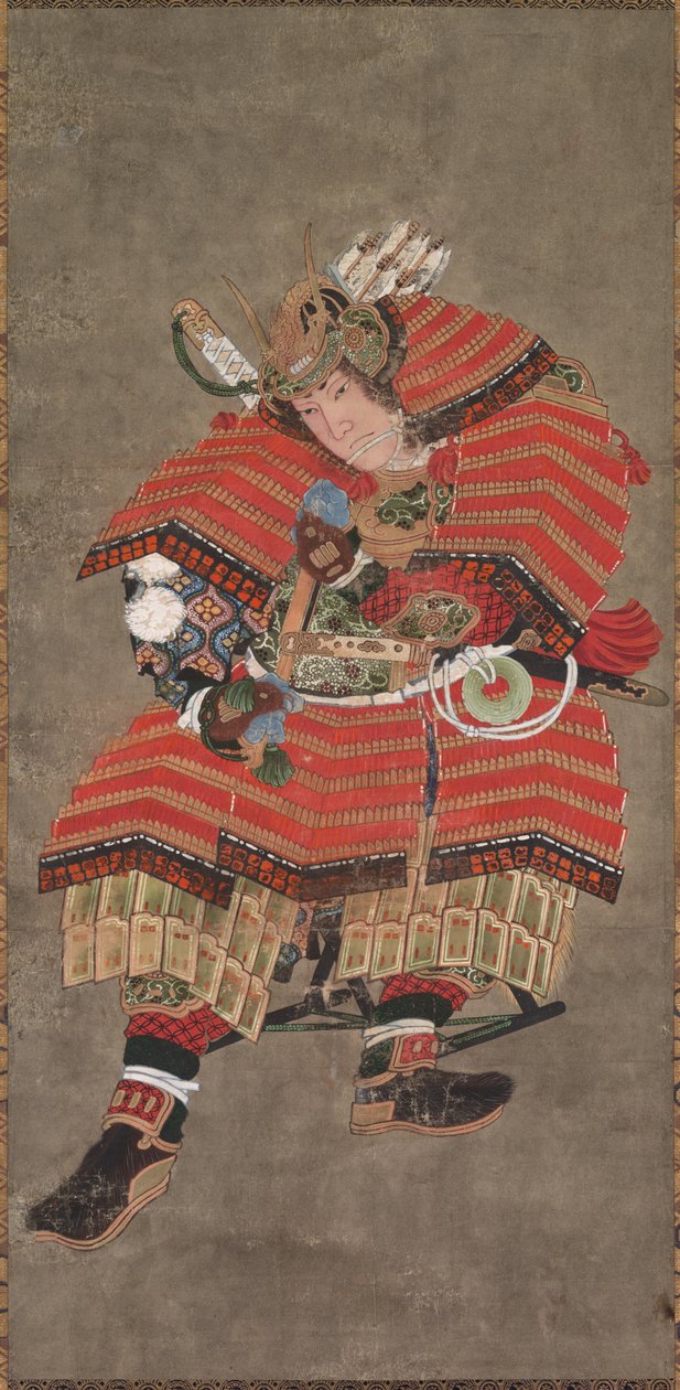 Yoshitsune en guerrier - Katsushika Hokusai