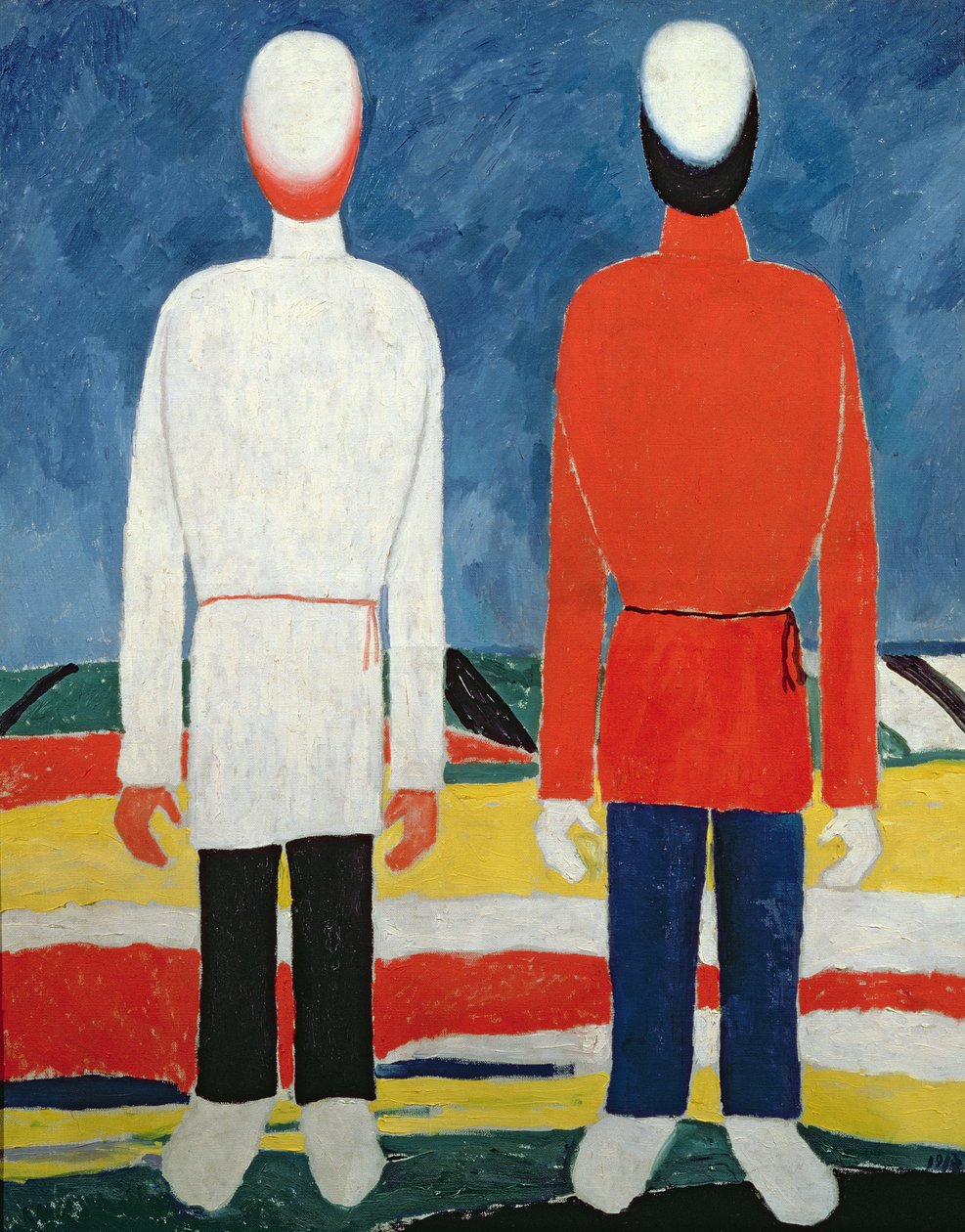 Deux figures masculines, 1928-32 - Kazimir Severinovich Malevich