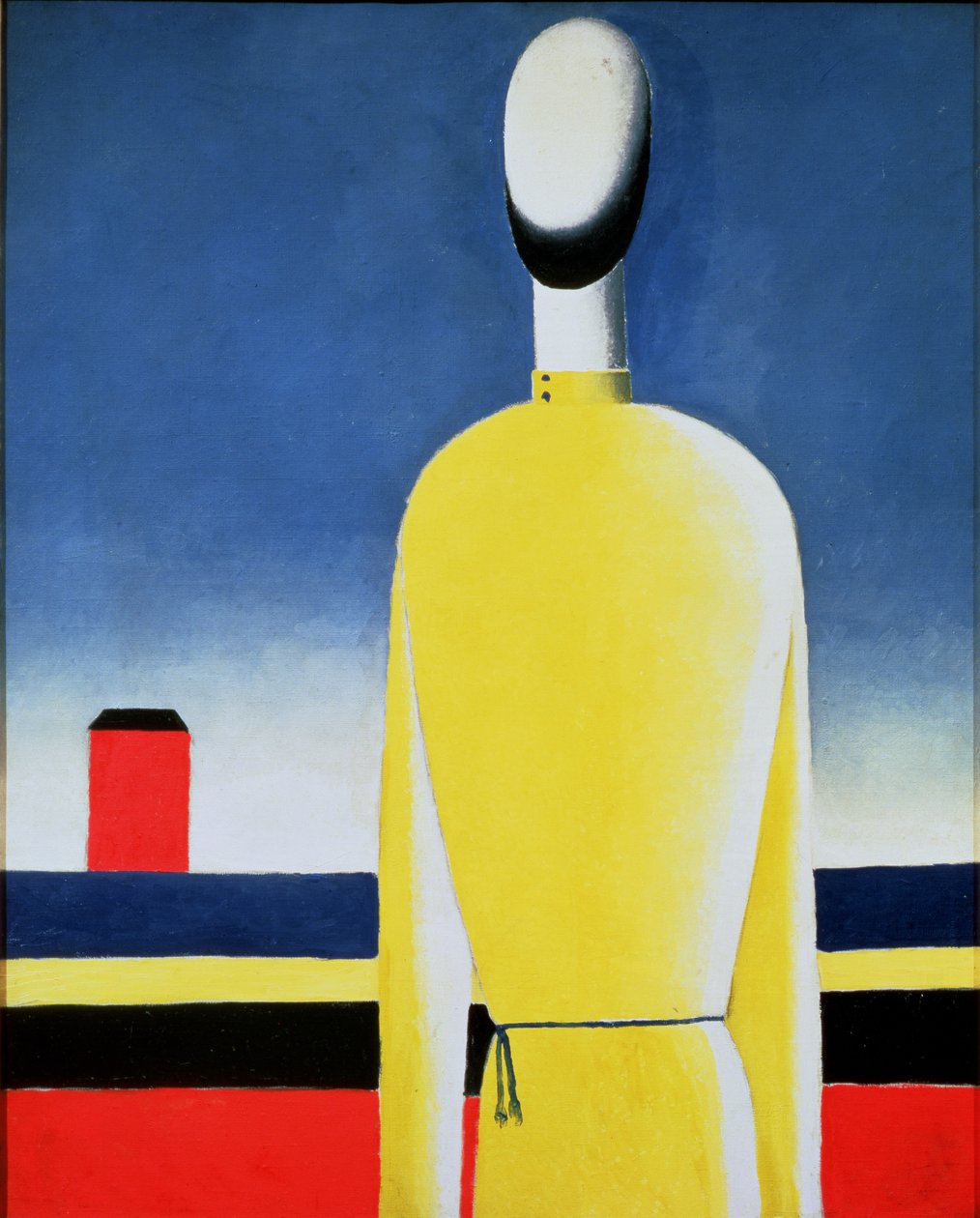 Demi-figure en chemise jaune, 1928-32 - Kazimir Severinovich Malevich