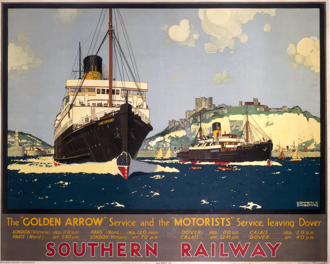 Le service Golden Arrow et le service des automobilistes quittant Douvres - Kenneth Shoesmith