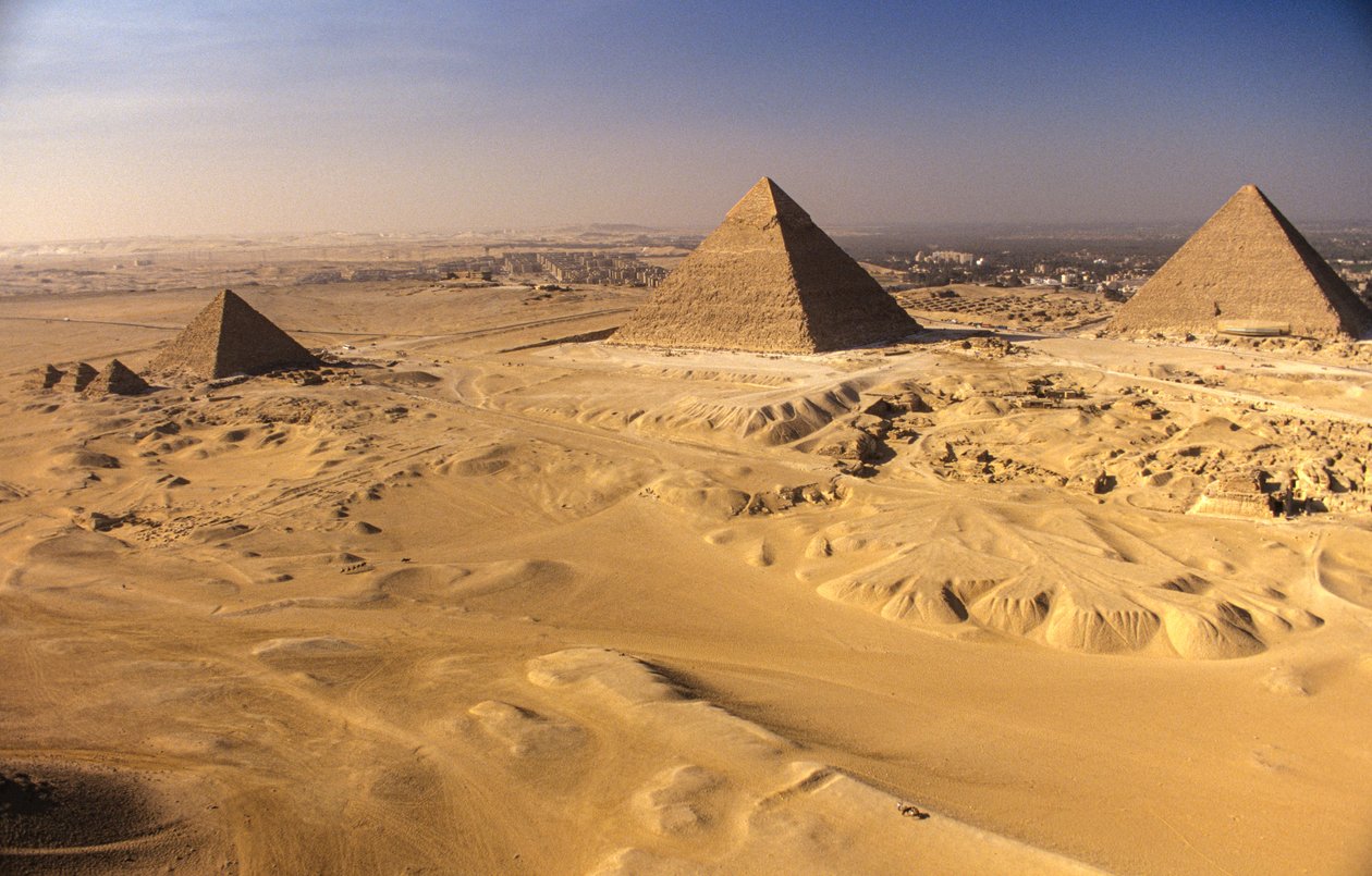 Pyramides de Gizeh; Khafre; Khéops; Mykérinos, Gizeh; Égypte - Kenneth Garrett