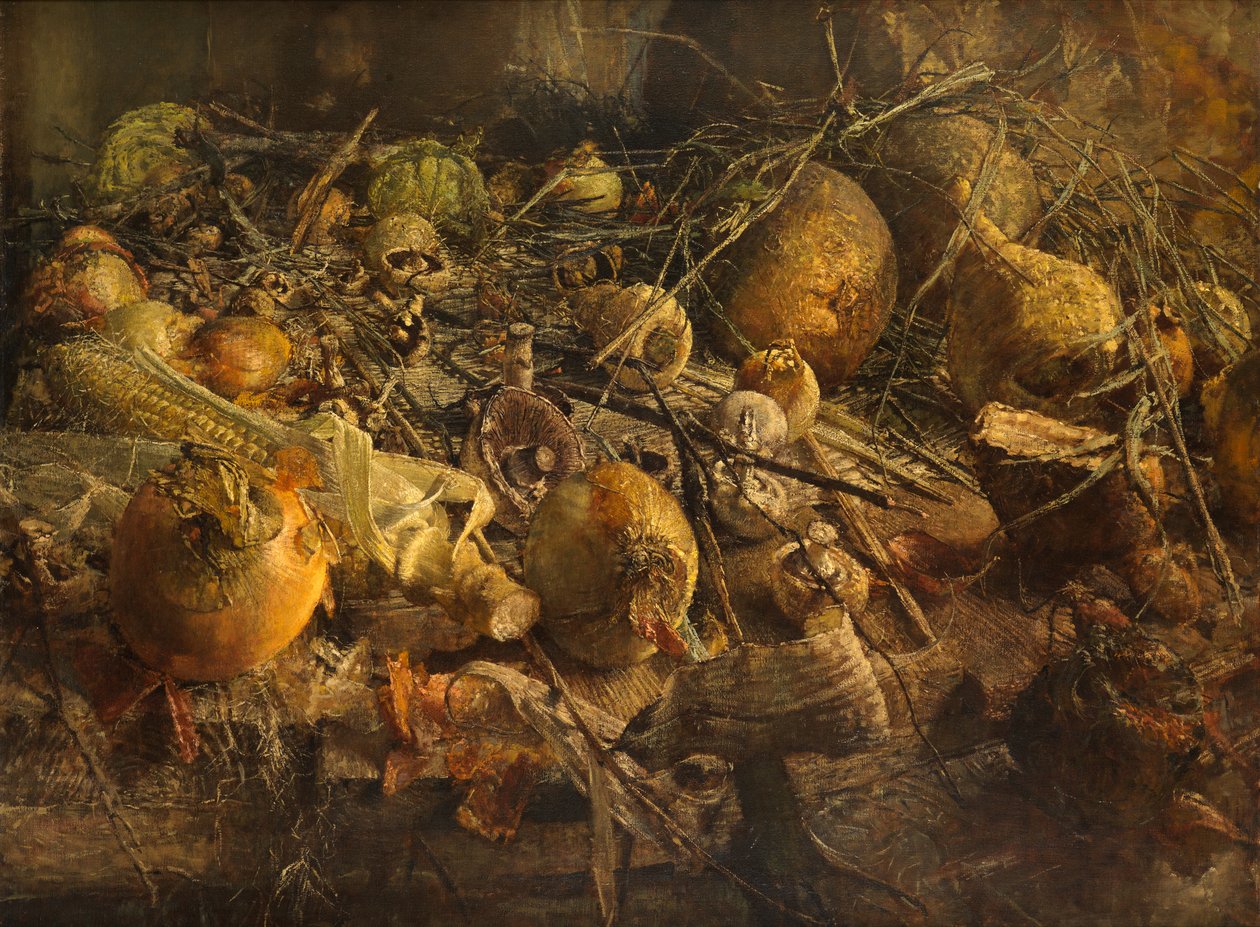 Nature morte avec des oignons - Kenneth Newton