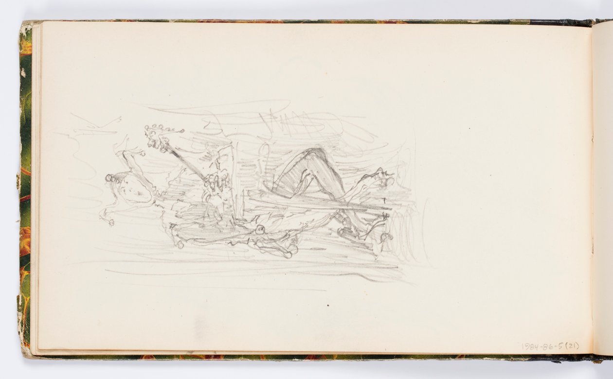 Page de carnet de croquis : Bouffon - Kenyon Cox