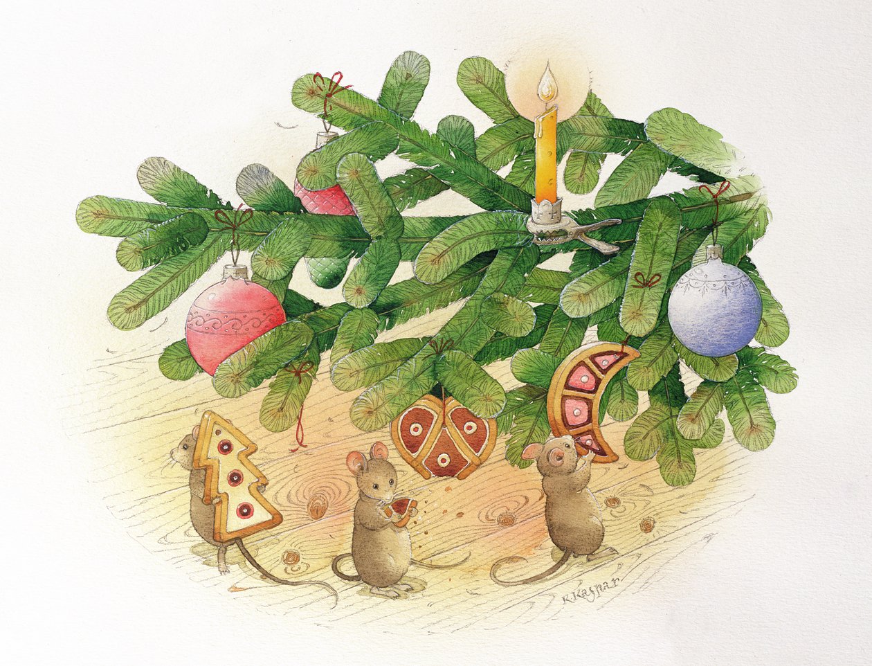 Sapin de Noël et souris, 1999 - Kestutis Kasparavicius