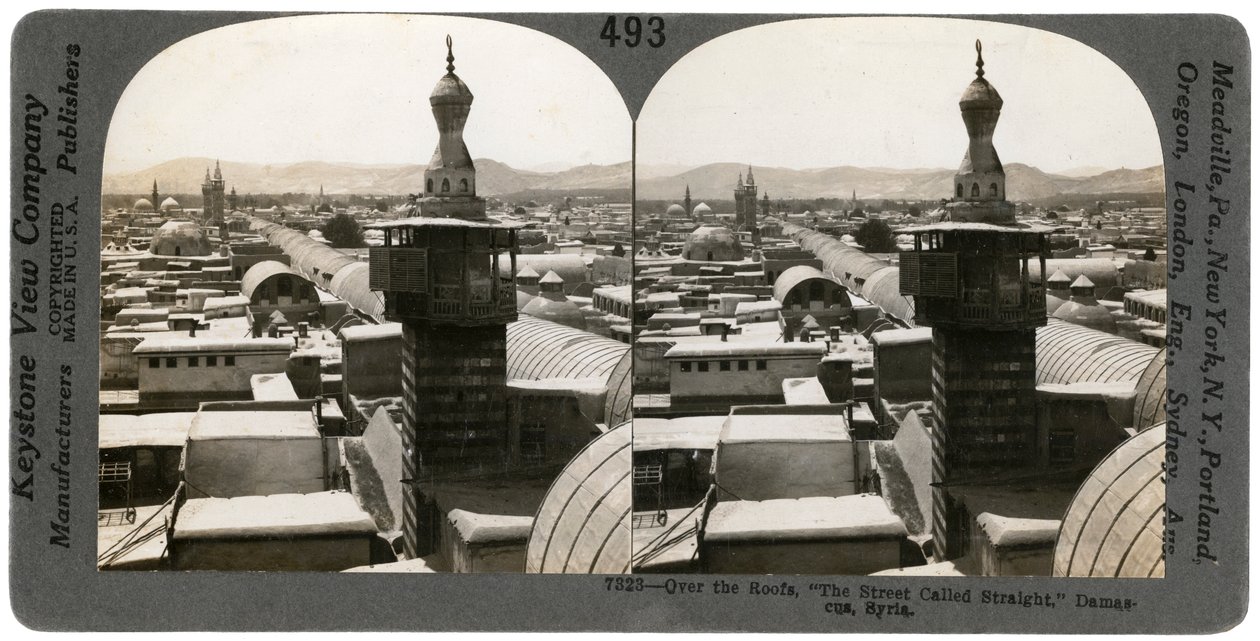 Damas, Syrie, années 1900 - Keystone View Company