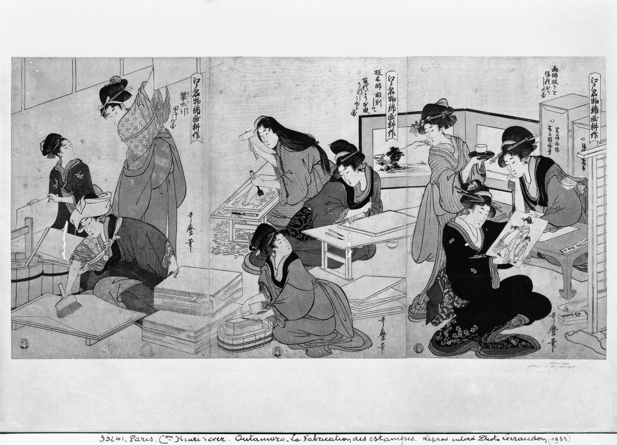 Faire des impressions - Kitagawa Utamaro