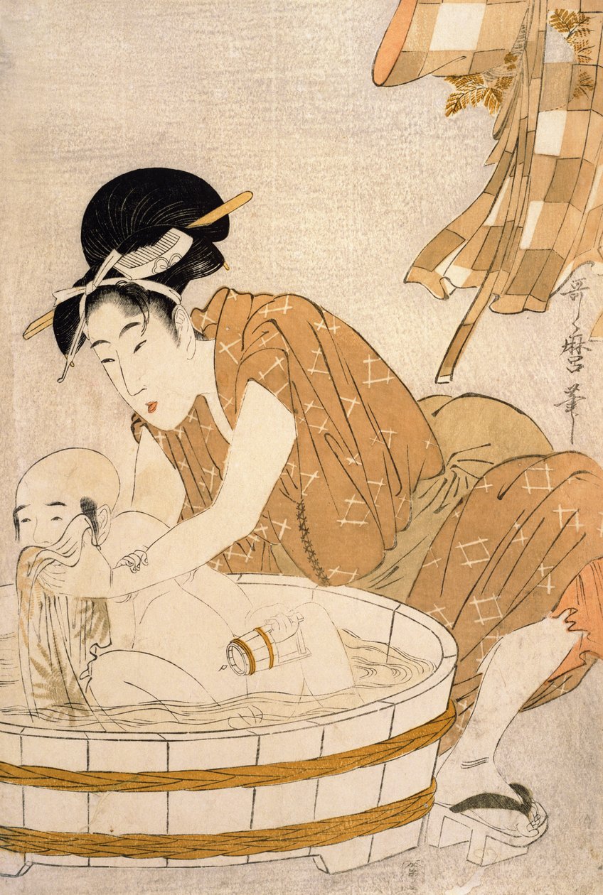 Le Bain, période Edo (1603-1868) - Kitagawa Utamaro