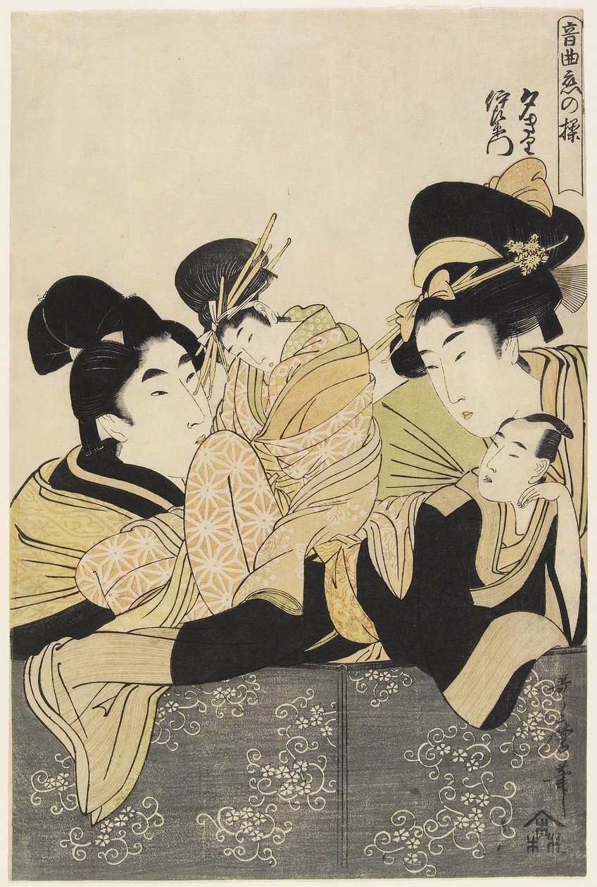 Yu_giri et Izaemon, vers 1801 - Kitagawa Utamaro