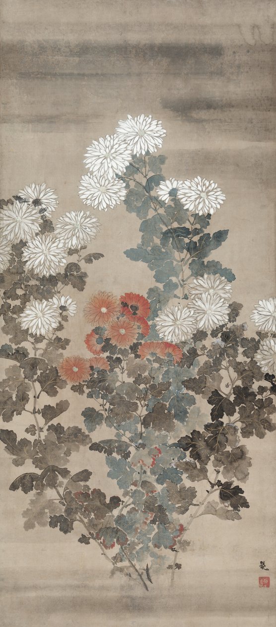 Chrysanthèmes - Kitagawa Sosetsu